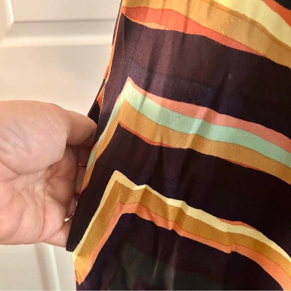 Anthropologie Runi Chevron Midi Dress Size Small - Picture 9 of 16